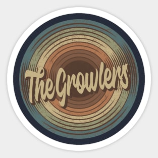 The Growlers Vintage Vinyl Sticker